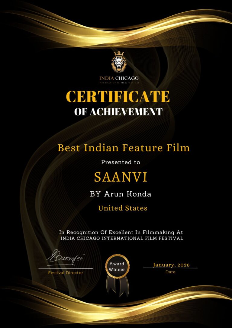 Award Winner India Chicago International film festival Saanvi